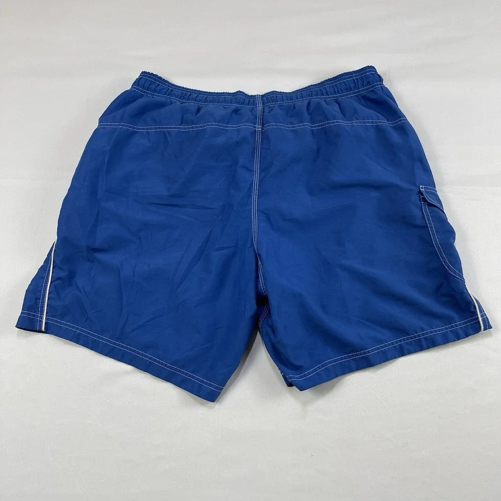 Speedo Swim Trunks Mens Size XL Blue Board Shorts Bathing Suit Lined